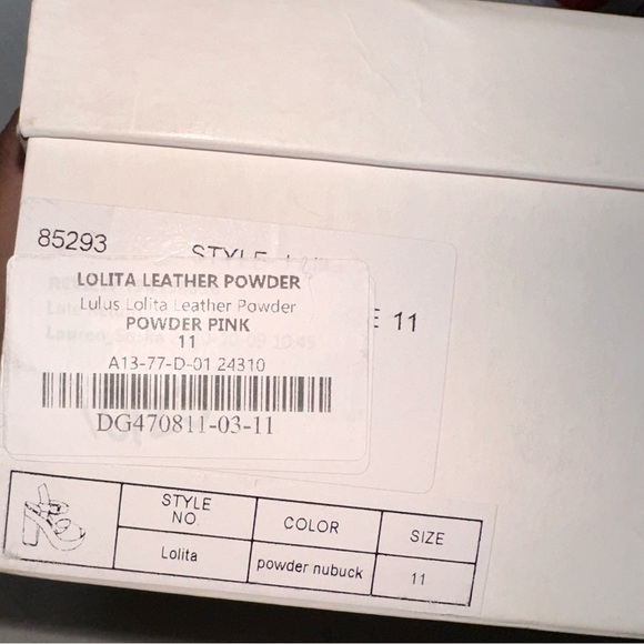 Lulu’s Lolita leather powder pink platform heels - Picture 4 of 6